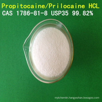 USP High Purity Propitocaine Hydrochloride/ Prilocaine Hydrochloride/Prilocaine HCl CAS 1786-81-8 Local Anesthetic API